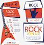 红色电吉他摇滚海报高清素材 摇滚乐 摇滚节 电吉他 红色 音乐节 免抠png 设计图片 免费下载