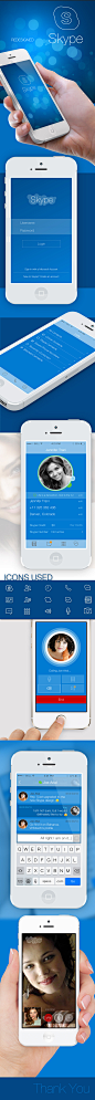 Skype iPhone App Redesign on Behance
