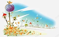 精美景观手绘插画 免费下载 页面网页 平面电商 创意素材