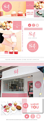 Deluxemodern Design for Sift Cupcake and Dessert Bar. #branding #design #siftcupcakes: 