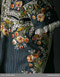 服装｜洛可可时期，油画一般的男装细节。
