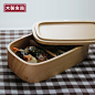 良器 日式和风木质便当盒饭盒 学生餐盒/户外便携饭盒/寿司盒