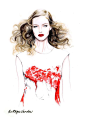 Inspiration Hut – Art and Design Blog » Beautiful Fashion Portrait Illustrations by Caroline Andrieu