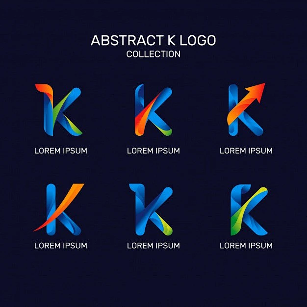 字母K，logo标志矢量图设计素材-花瓣网