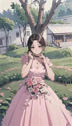 数字艺术漫画风女孩子插画-众图网