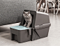 This self-cleaning litter box is a flipping joy for the humans! | Yanko Design