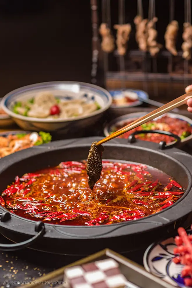 火锅 食品 美食 火锅 羊肉 牛油 传统火锅 老油-花瓣网