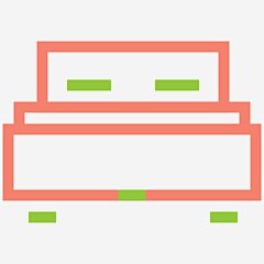 床睡床大号床图标_88ICON https://88icon.com 床 睡床 大号床 特大号床 酒店 家具 全尺寸床 卧室 床架 带床头板的床