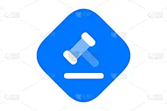玛奇的木槌矢量图标。拍卖锤插图。句子的迹象。律师事务所和司法机构的标志。商业概念法庭法庭象形图。
