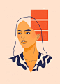 Visualizing Emotions: Illustrations by Suzanne Dias - Inspiration Grid | Design Inspiration : Illustrator and designer Suzanne Dias uses the characters in her portraits to express her own emotions and how she felt at a particular moment – “the people arou