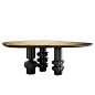 bold shape dining table for statement dining room