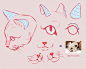 #资源君# 猫科动物画法参考，来自amezure(tumblr)！拿去练习吧。转需！ ​​​​