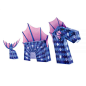 Djeco Dragons & Chimeras Folding Paper Craft Kit | Oompa Toys