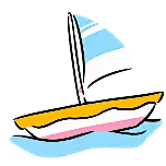 帆船卡通动态贴纸