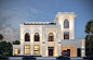 White Modern Islamic Villa Exterior Design - Jeddah, Saudi Arabia - CAS