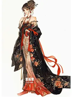 曼珠沙华·彼岸花配色 | 古风古装妆造