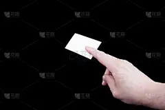 名片,空白的,手,隐形眼镜,褐色,绝缘体,水平画幅,拿着,长方形,商店