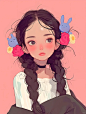 412·可爱女生头像|Midjourney 作品分享