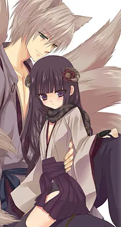 手机壁纸丨动漫人物手绘，二次元少女图片，妖狐X仆SS