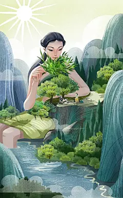 百雀羚系列插画 (5)
