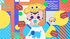 涂鸦机器人太空插画动漫海报