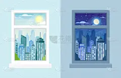 窗户,城市,夜晚,白昼,地形,可爱的,云,现代,春天,夏天