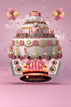 创意生日快乐生日蛋糕海报 面包 高清背景 背景 设计图片 免费下载 页面网页 平面电商 创意素材