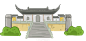 古风建筑插画PNG