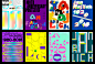 best studio creative poster font design graphic design  jan rajlich 100 Layout poster collection Poster Design Typeface visual art