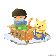 紫色悠然采集到插画人物