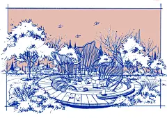 特色花镜构筑物，拿捏快题效果图 - 小红书