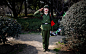 Xiao Cao, a 57-year-old gay man, salutes as he performs as a Cultural Revolution Red Guard at a park in Shanghai on March 13, 2012. China's gay community has long been on the edges of society but it is gradually becoming more accepted. Unemployed Cao is o