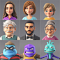 Hostess characters, Alina Balgimbaeva : 3d characters for Hostess project