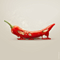 Two Fruits and a Hot Pepper : Personal Artwork