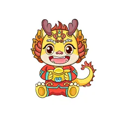 年年有余2024新年金龙贺岁免抠元素