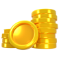 Gold Coins 3D Illustration