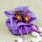 彩色爱袋-暗香紫|结婚喜糖盒子批发|欧式婚庆创意纱袋糖果袋-淘宝网