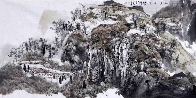 白云乡画作 - 山野村夫 - 山野村夫