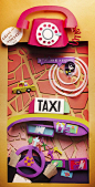 taxi! by wanda hutira, via Behance