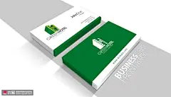房地产公司名片设计模板下载 mockup 01 办公用品 名片卡片