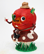 Apple : Apple 20cm X 20cm X 25cm Year : 2015 material : jovi clay (Color Clay Modeling)     