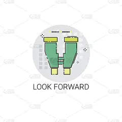 展望未来商业预测图标