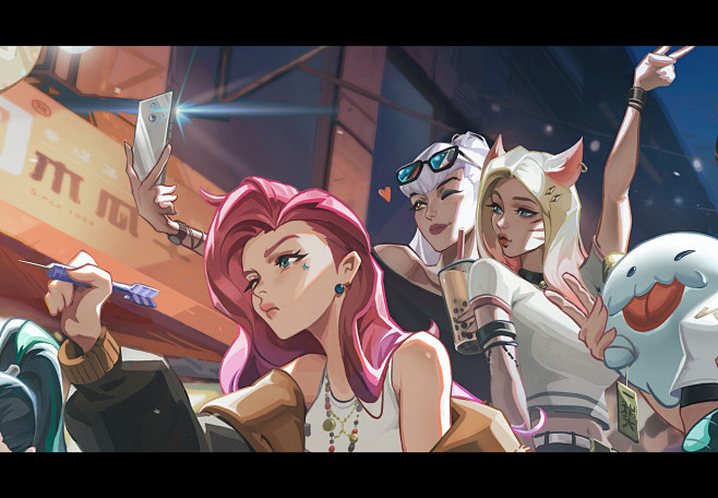 KDA in night market ...