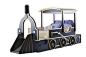 Notte Fatata Navy Train Bed- Large