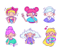 cosmetic packaging Character design  stickers ILLUSTRATION  doodle sheet mask beauty woman Packaging girl