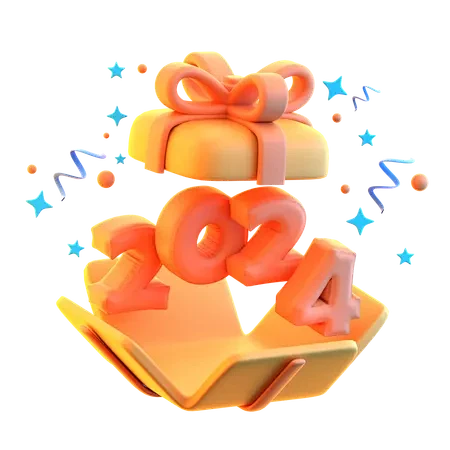 2024 Gift  3D Icon