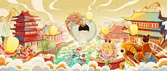《泉州百景图》国风非遗城市IP插画_橘猫XINLU- 10