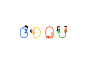 GDOU-Logo people google 商标 2d动画 插图