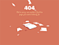 【创意404】创意GIF动态图404页面设计欣赏!