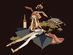 日本人气插画大师keeggy颓废又美丽的作品壁纸(5)-55壁纸大全